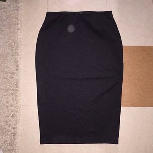 Black pencil skirt